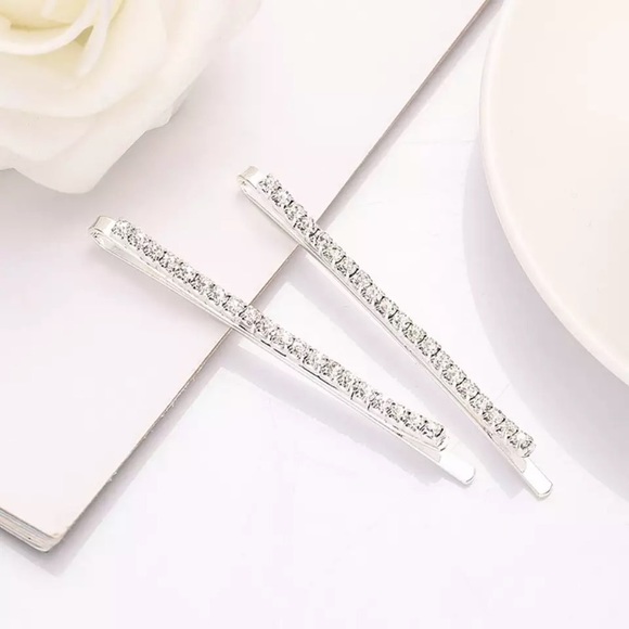 New! Set Rhinestone Hair Pins - Picture 2 of 7